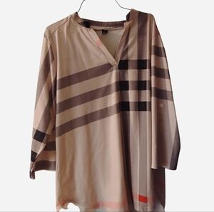 St Jubileens Pink Plaid Tunic